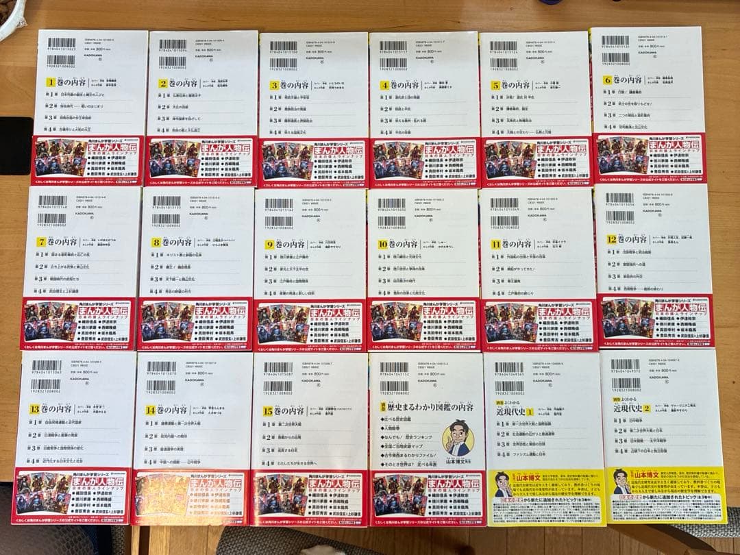 角川まんが学習シリーズ 日本の歴史 15巻＋別巻3冊　合計18冊セット