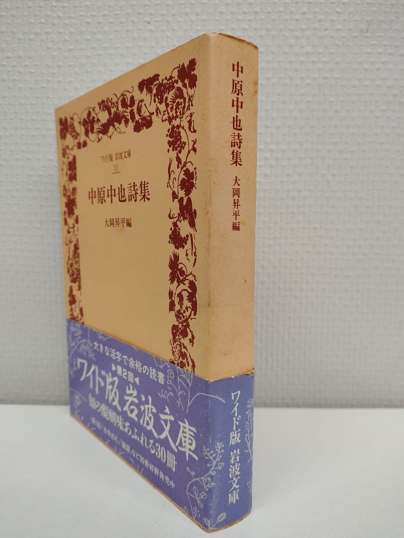 ワイド版 岩波文庫 55『 中原中也詩集 』大岡昇平 編 大きな活字で余裕の読書