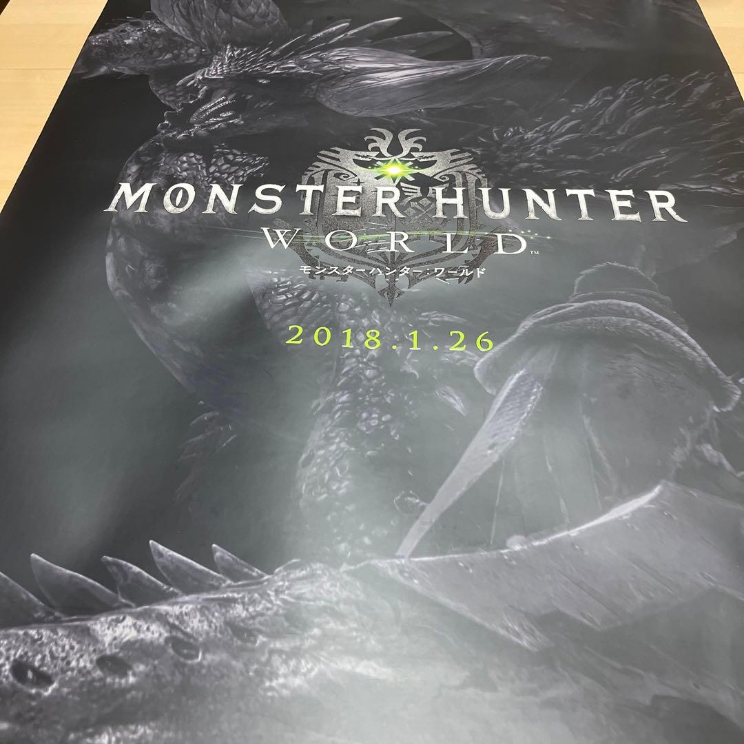 PS4 モンスターハンター:ワールド　非売品ゲームポスター