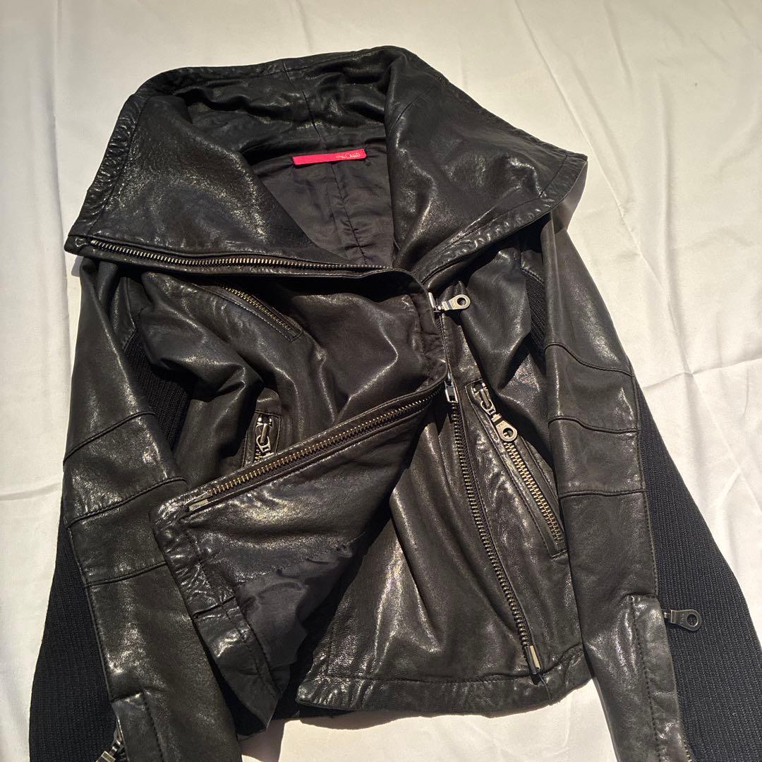 ekam系 羊革 leather jacket 変形 y2k archive