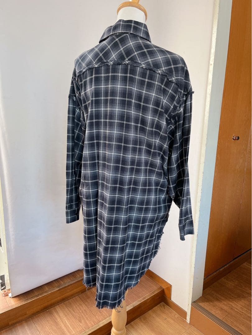 【未使用♡】DIESEL ジップアップコルセット付き　チェックシャツ　ワンピ
