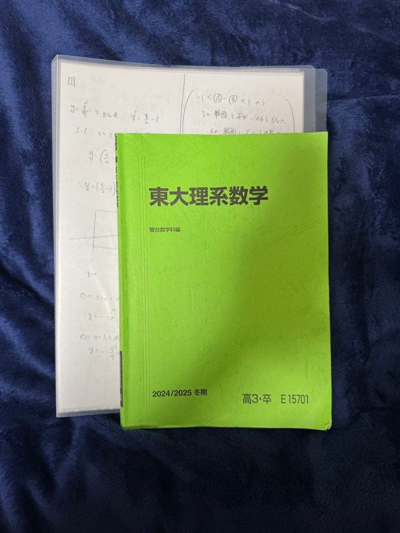 東大理系数学 2024/2025 冬季講習　駿台