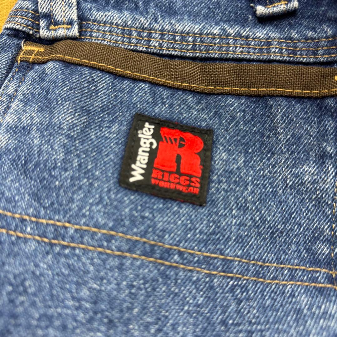 Wrangler RIGGS ダブルニー　デニム　ワークパンツ　W34 L32