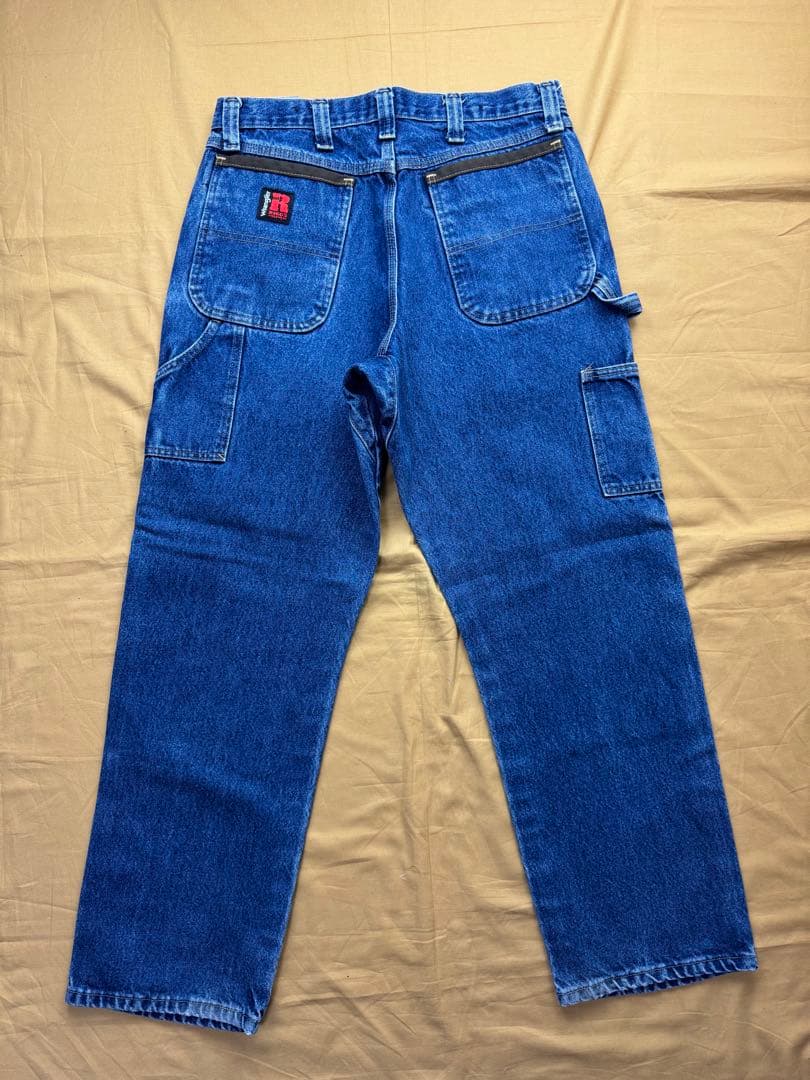 Wrangler RIGGS ダブルニー　デニム　ワークパンツ　W34 L32