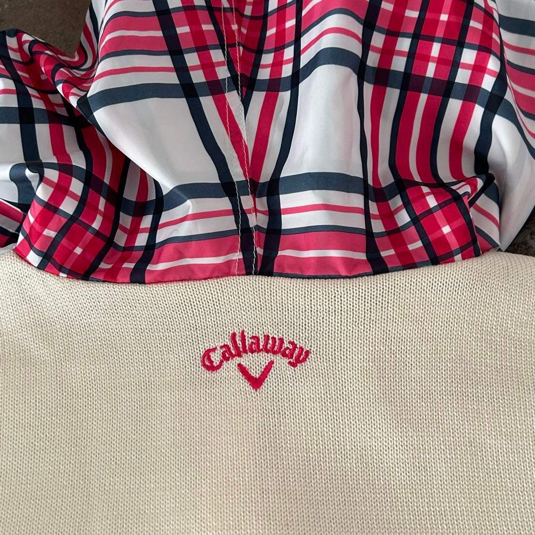 Callaway セットアップ　チェック　ニット　パーカー　スカート ゴルフ