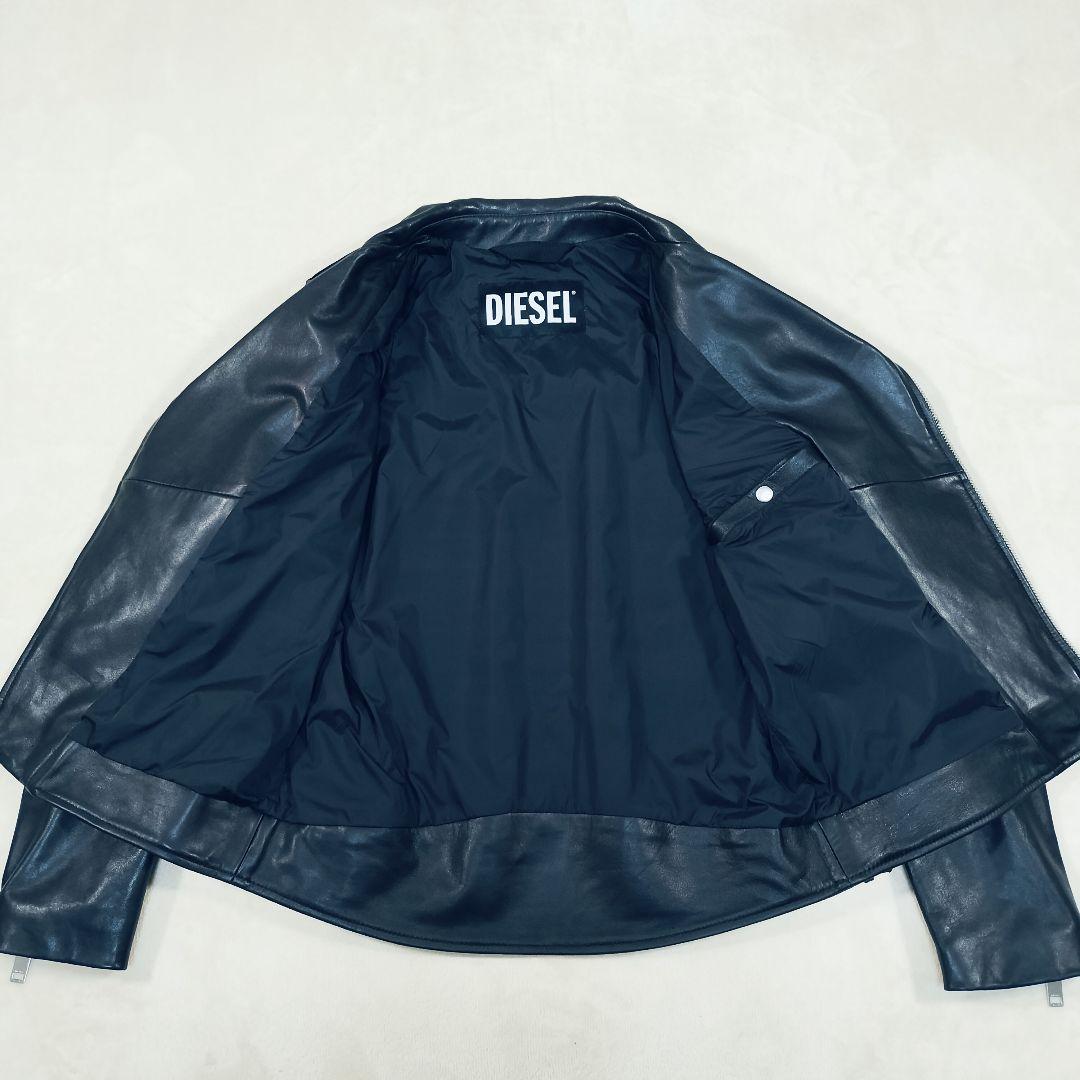 【美品】DIESEL ダブルライダース シープスキン ブラック ブラック　 羊革