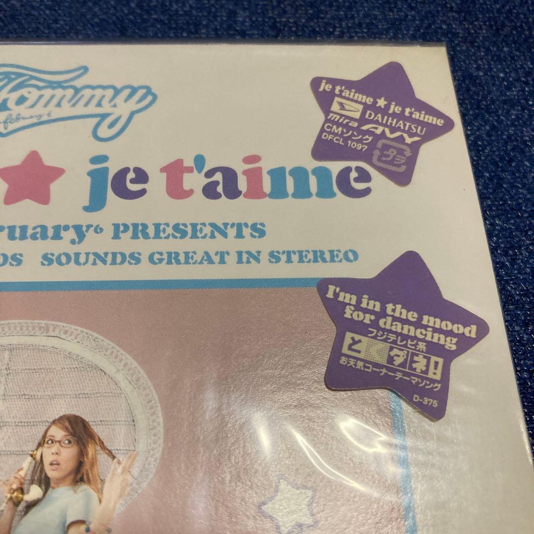  february6トミー フェブラリー/je t'aime 初回CD
