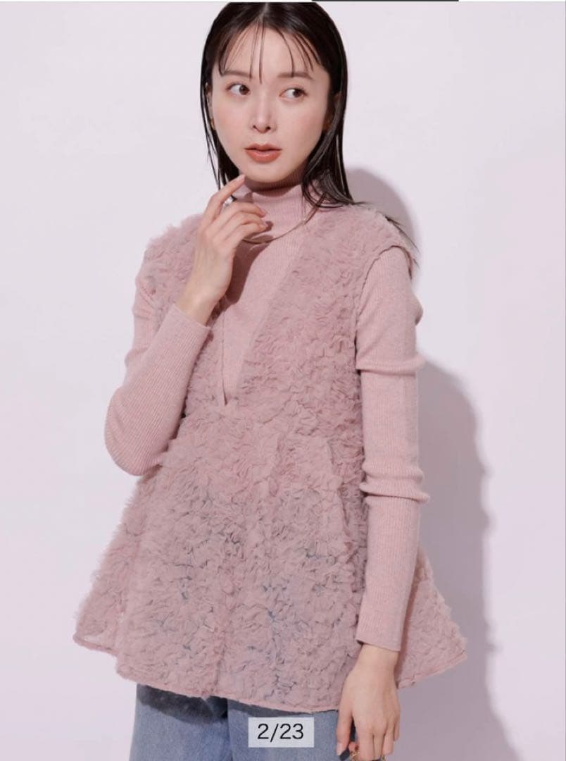 お値下げ♡マイストラーダ デコラチュールブラウス　ピンク　M 完売