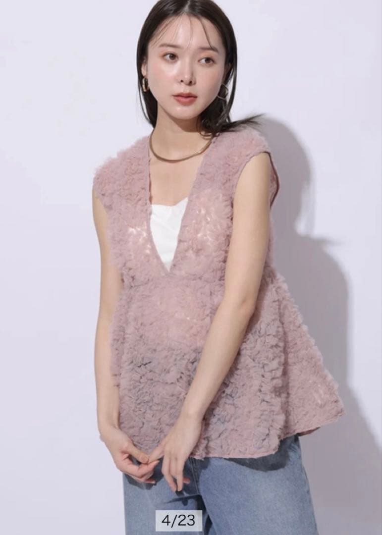 お値下げ♡マイストラーダ デコラチュールブラウス　ピンク　M 完売