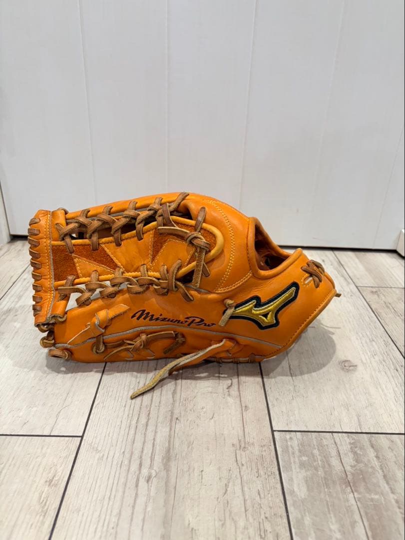 Mizuno Pro 軟式グローブ 右投げ用 オレンジ