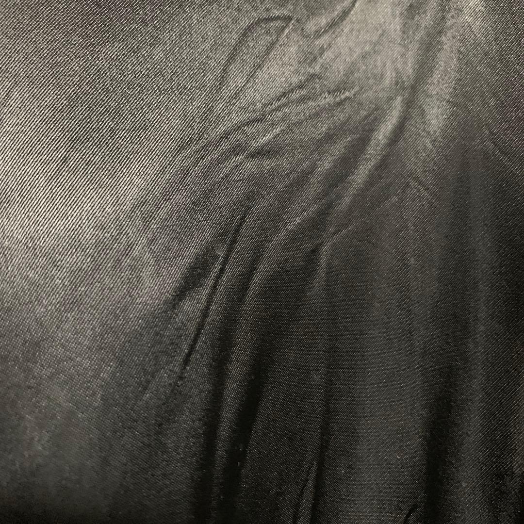 MM6ブラックロングサテンコート 黒 38 メンズでも◯