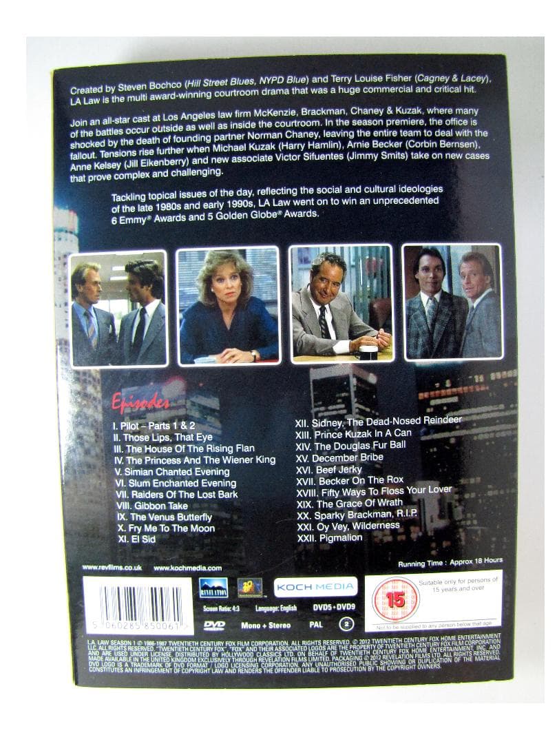 【輸入盤DVD BOX】L.A. Law Season 1【七人の弁護士】