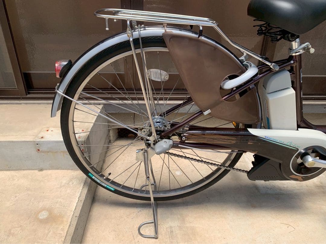 電動自転車　№6392 ヤマハ　パス　26インチ ブラウン