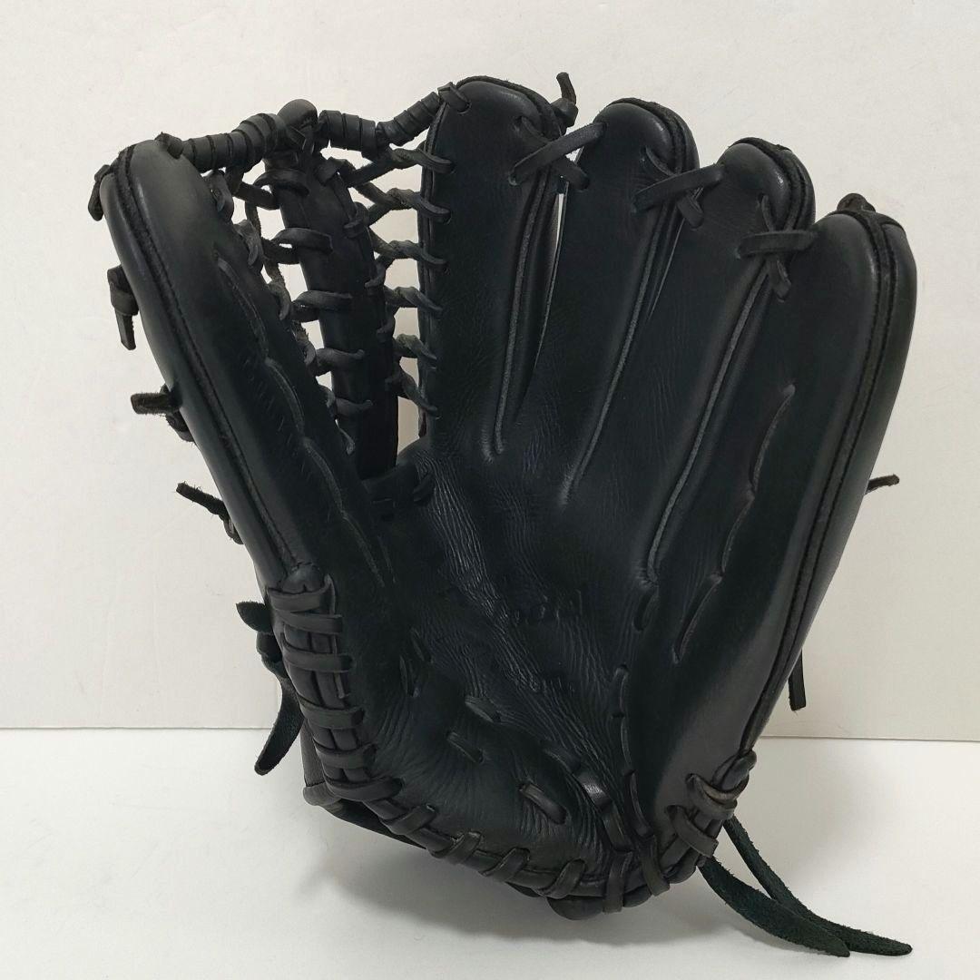 ミズノ　ビューリーグ　軟式　グローブ　プロモデル　Mマーク　外野用　右利き　黒