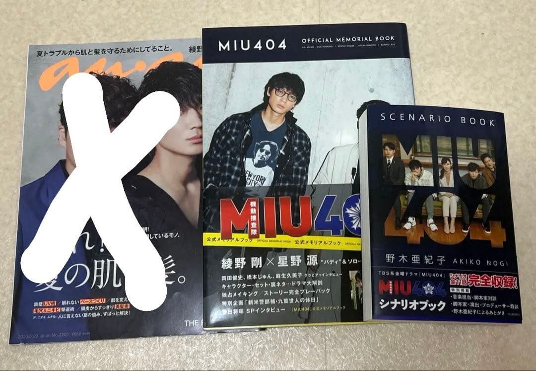 MIU404 anan 公式メモリアルブック シナリオブック 初版