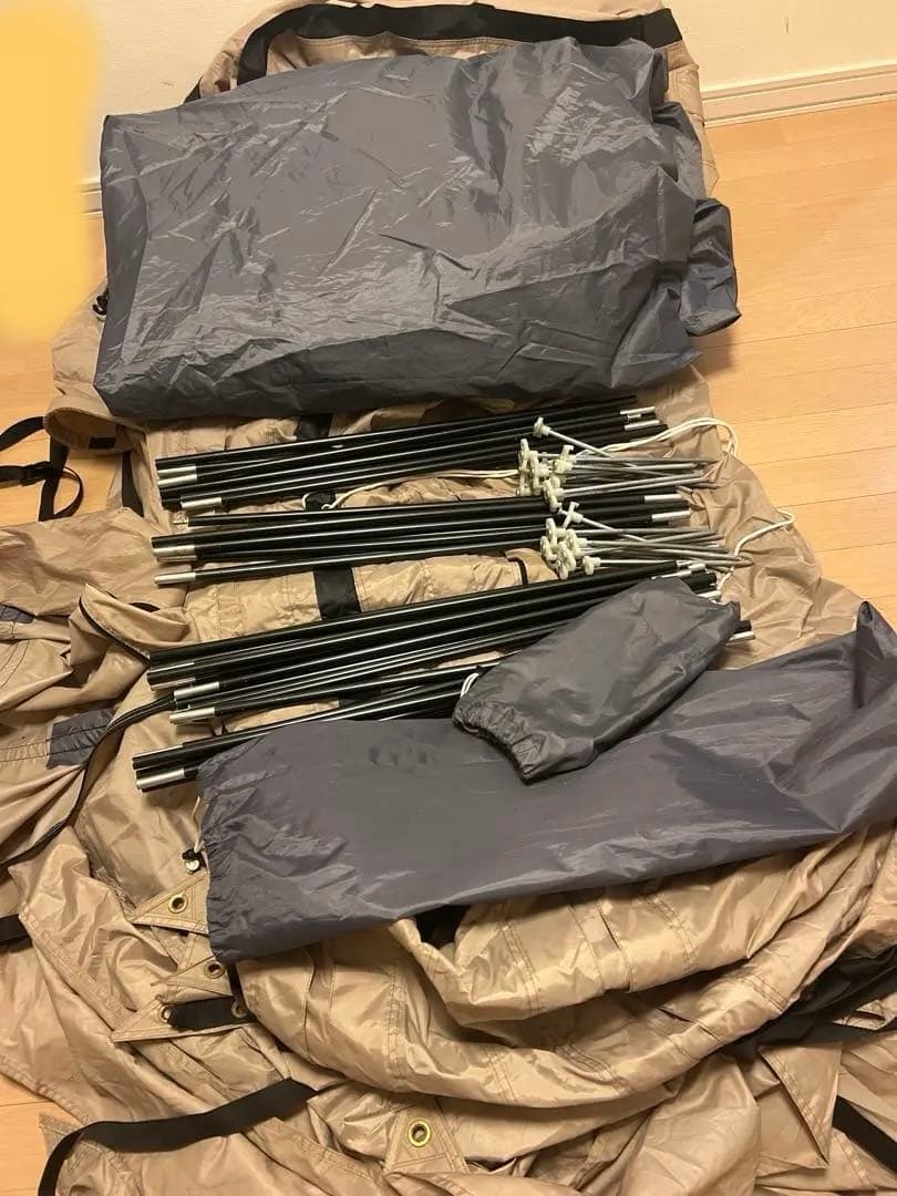 ひまわり⭐︎かまぼこテント2 （タンカラー）中古品