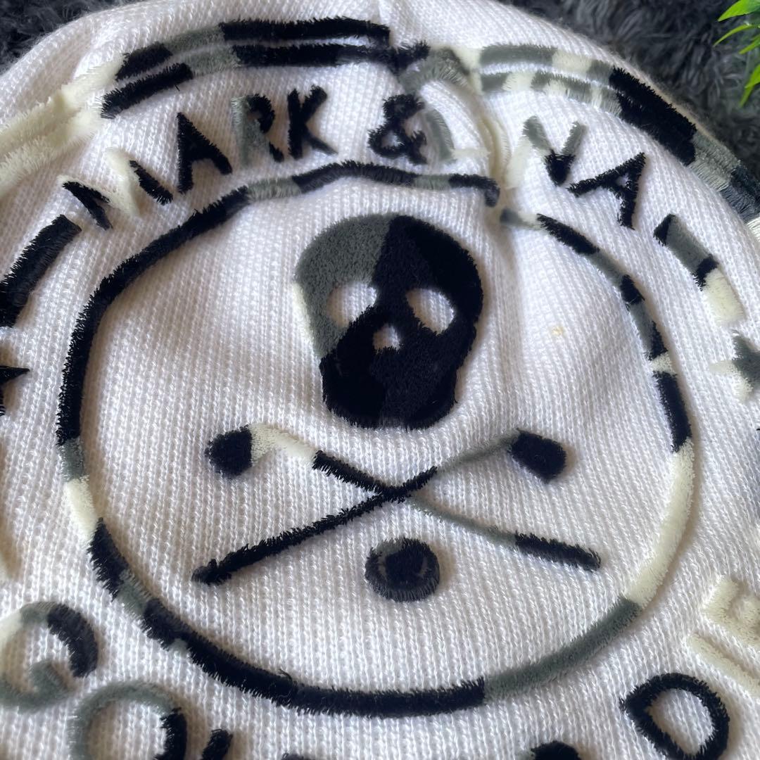 MARK＆LONA マークアンドロナ　ニット帽　ドクロ　髑髏　ゴルフ帽　ゴルフ