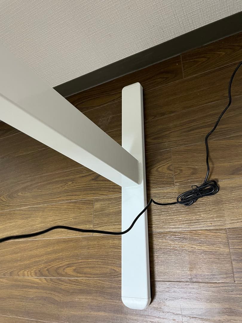 ErGear 電動 昇降デスク 一枚板　ホワイト　白