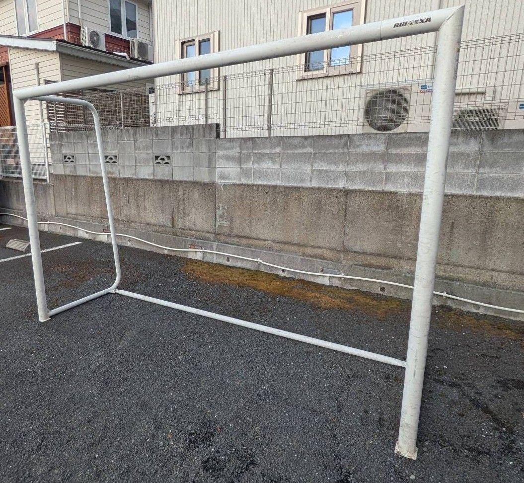フットサル　サッカー　ゴール アルミ製　1組（2台） ホワイト　引き取り限定