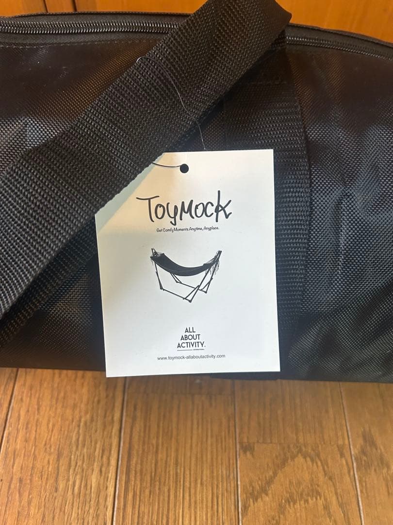 未使用 Toymock ブラック ハンモック 収納バッグ付き