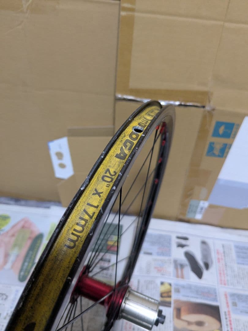 中古AMAINT A2 完組ホイール　リアのみ 451　ミニベロ