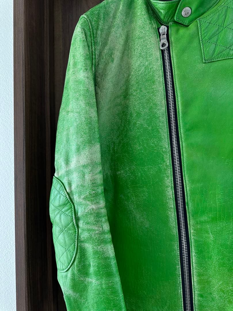 専用！　バックボーン　セミダブル　ライダース　希少　緑　L