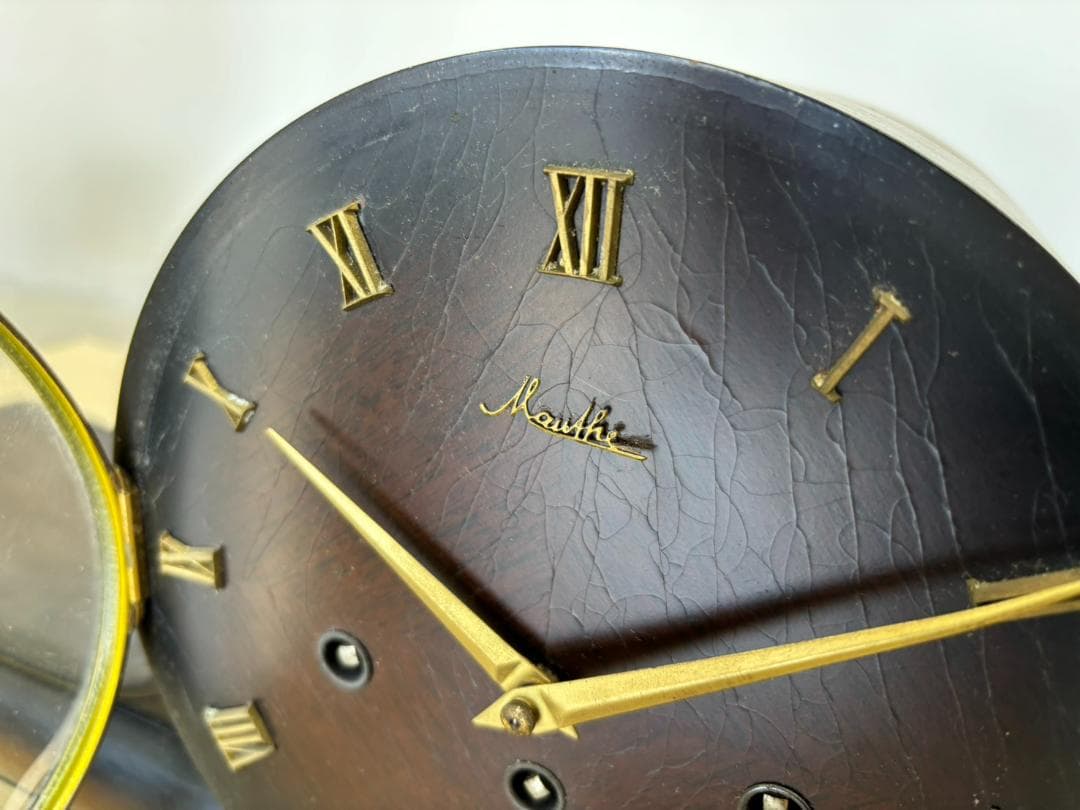 Mauthe アンティーク置き時計 ドイツ製 ジャンク品 インテリア レトロ