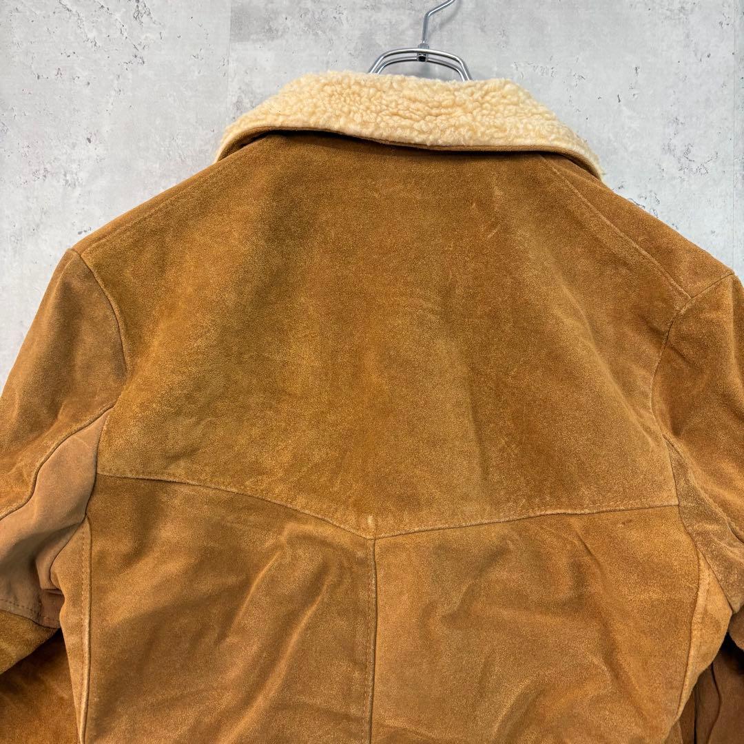 ヒロ schott ランチコート レザー ジャケット スウェード USA製