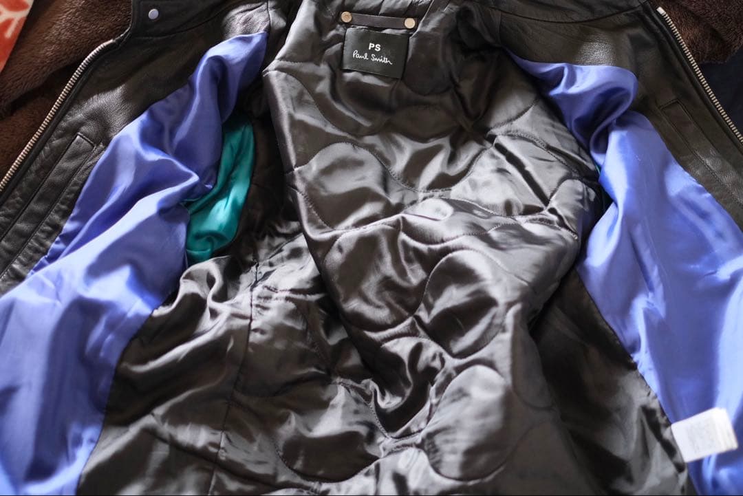 PS Paul Smith レザージャケット シングルライダース ブラック 本革