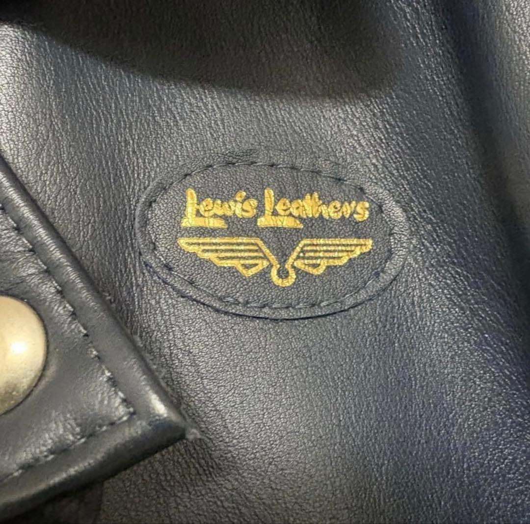 Lewis Leathers ライトニング 40 カウハイド　ネイビー