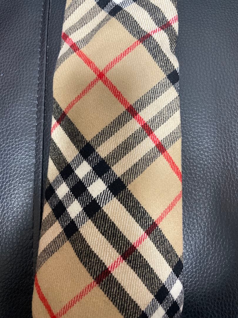 90s Burberry's チェック柄ウールネクタイ ノバチェック　バーバリー
