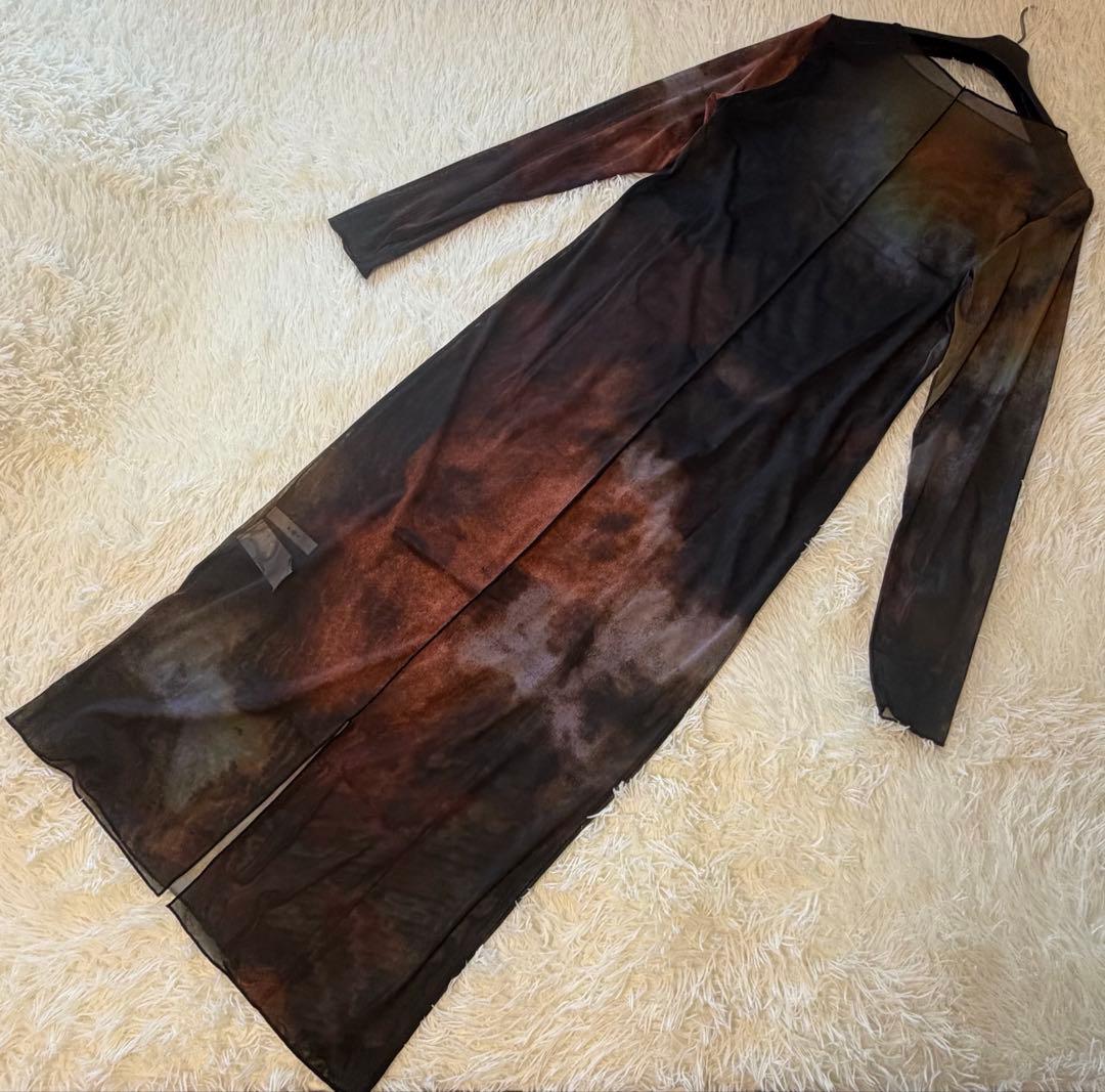 美品　AMERI MIRANDA TAIDAI SHEER LONG TOP