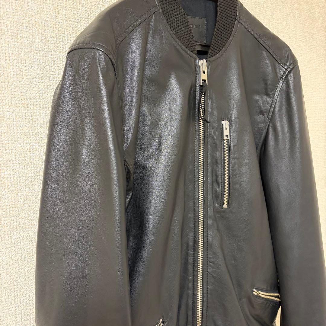 ALLSAINTS UTILITY LTHR BOMBER牛革（Black）
