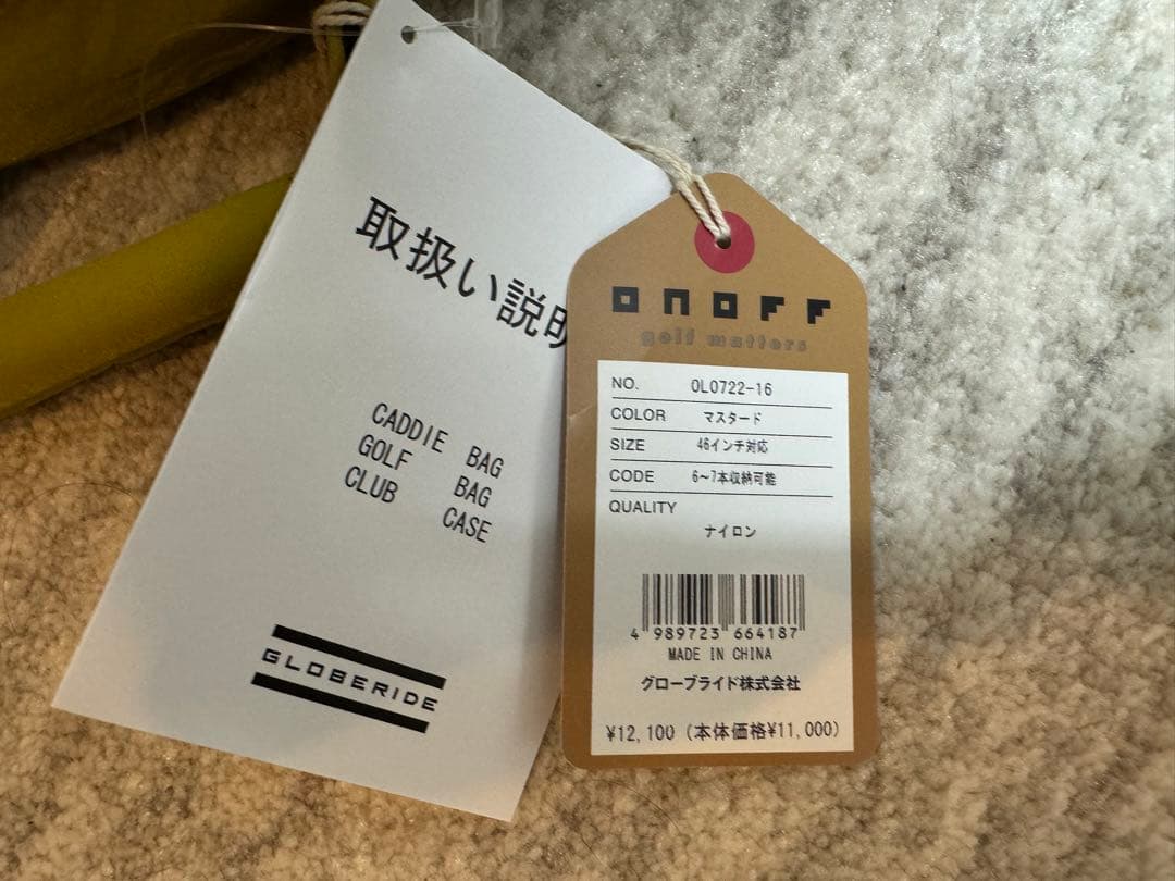 ONOFF クラブケースOL0722 マスタード新品
