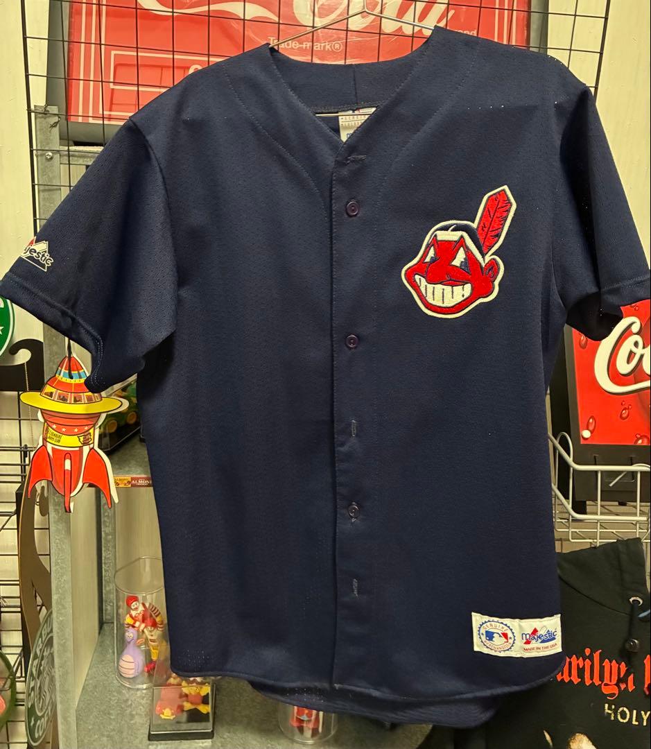 US古着MLBクリーブランドインディアンズユニホームTシャツ