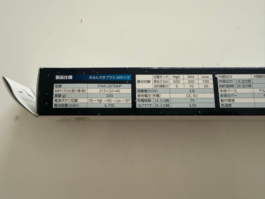 『新品未使用品』 LED携帯灯　光るんです＋