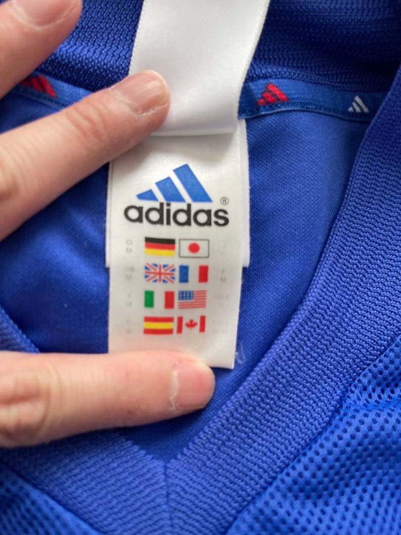 2002 フランス代表 ユニフォーム adidas O 青 ワールドカップ