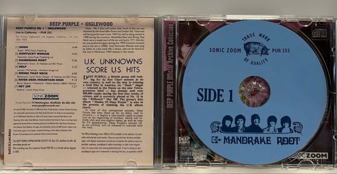 ディープ・パープル Live at Inglewood 1968