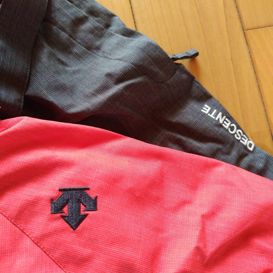 デサント DESCENTE スキーウェア上下 赤黒 130 キッズ ジュニア