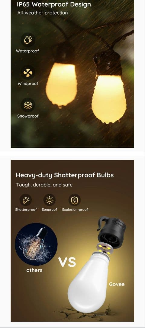 Govee ストリングライト15灯　Led Alex  Google 