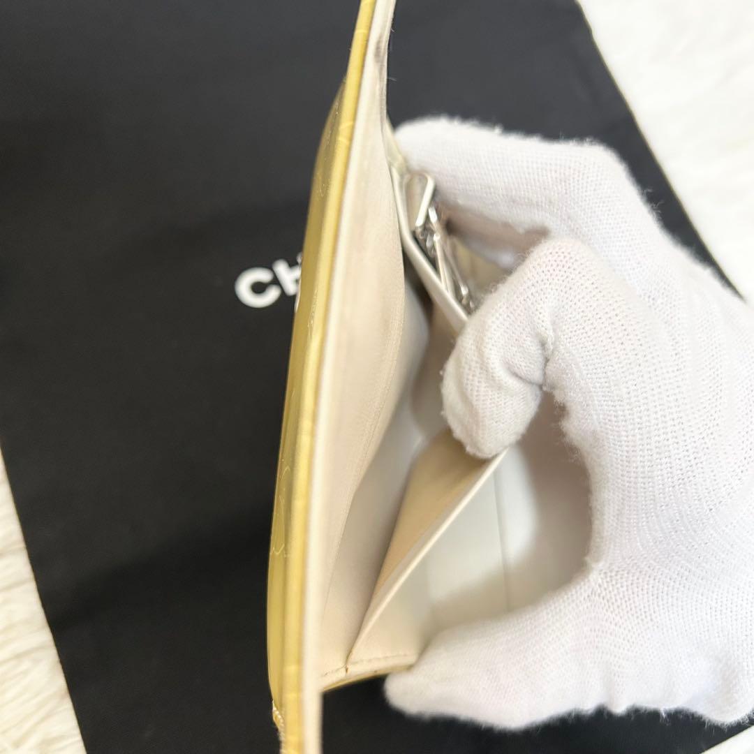 【高級】CHANEL シャネル キーケース ココマーク エナメル