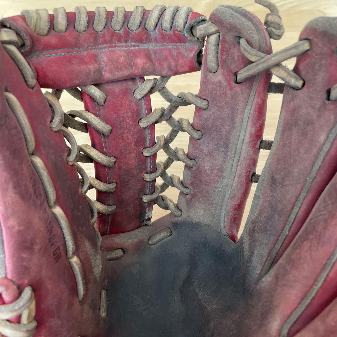 Mizuno 硬式野球グローブ 赤