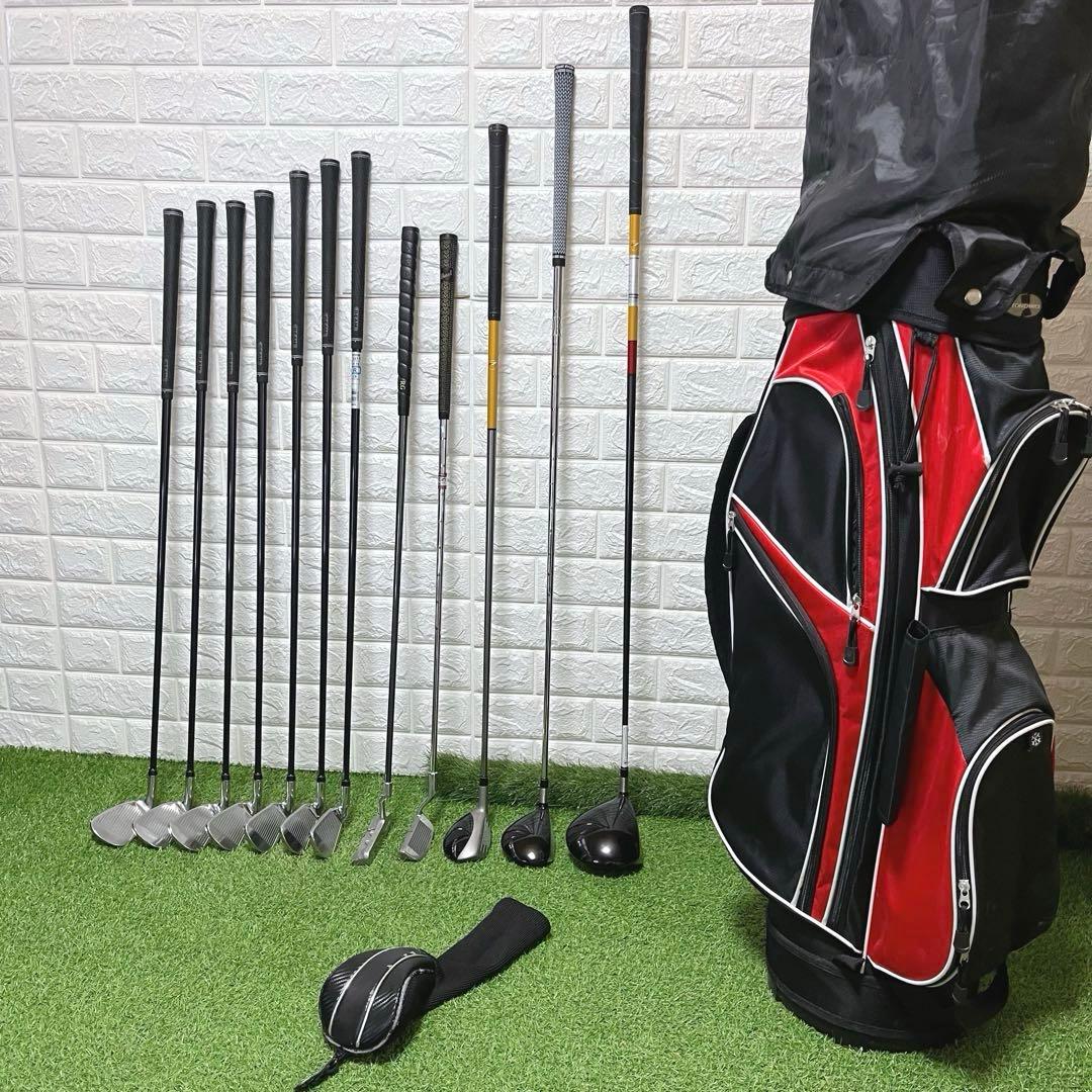 美品 初心者応援 TaylorMade他 メンズゴルフクラブ豪華12本セット