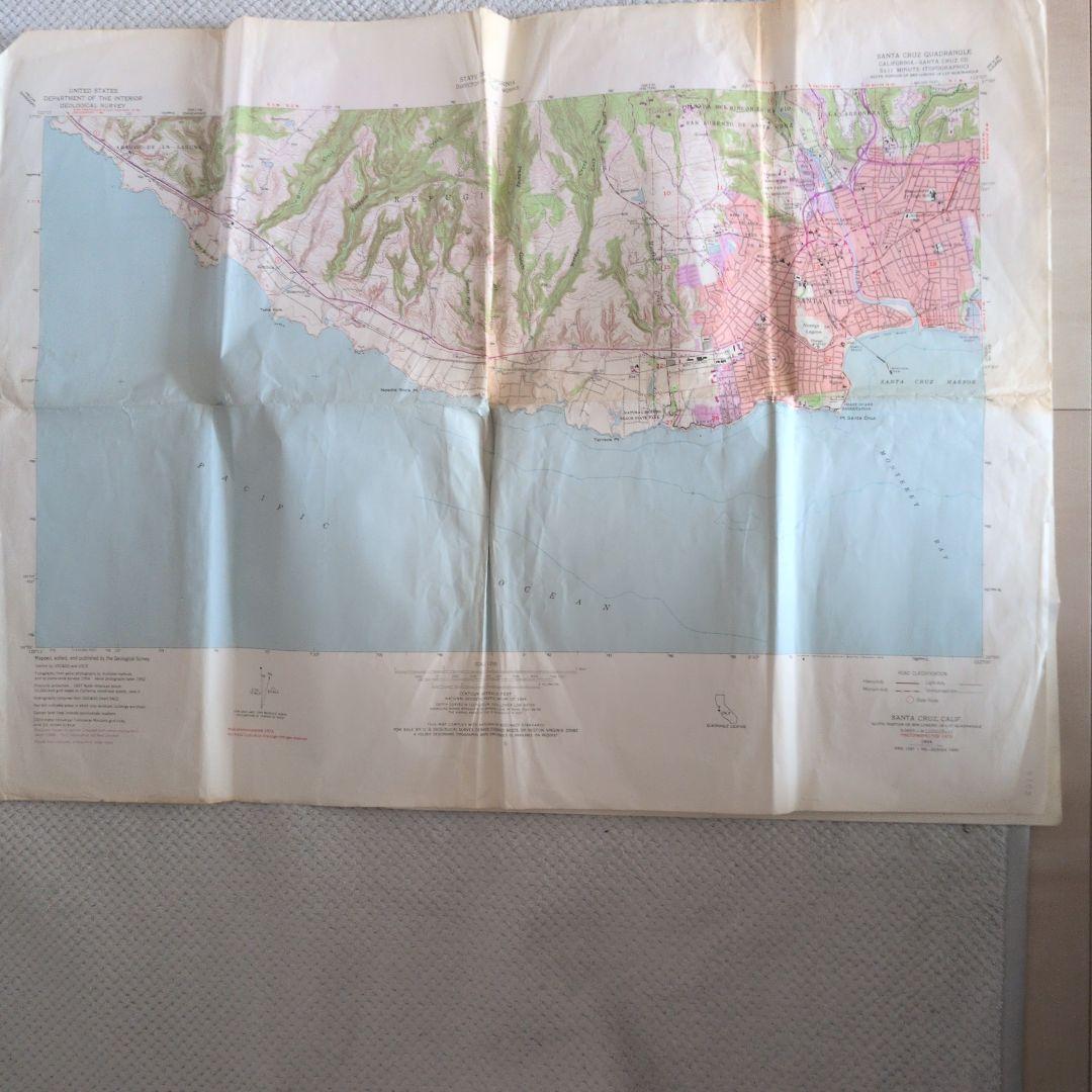 希少1978カリフォルニア州 地図と観光パンフレット
