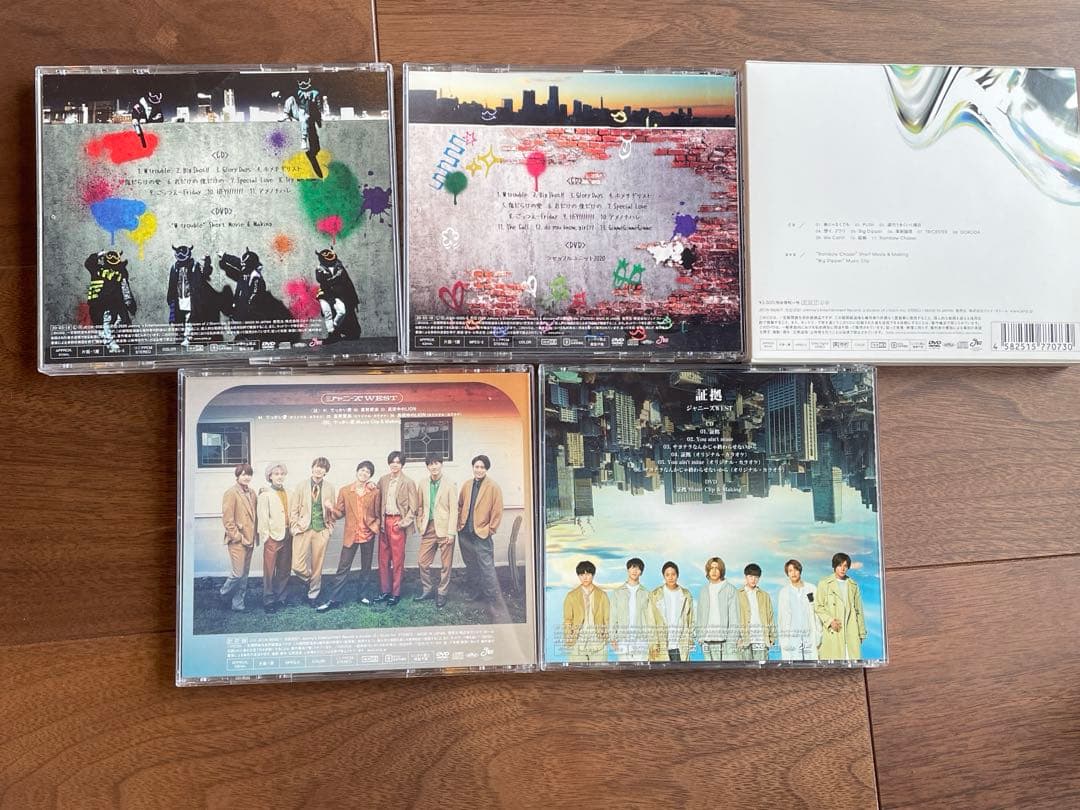 W trouble, rainboW, 証拠,でっかい愛・喜努愛楽 5枚セット