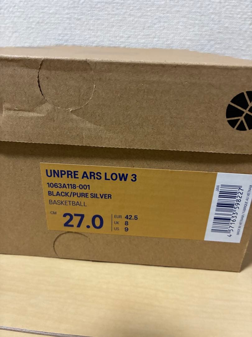 ASICS × ballaholic UNPRE ARS LOW 3 27センチ