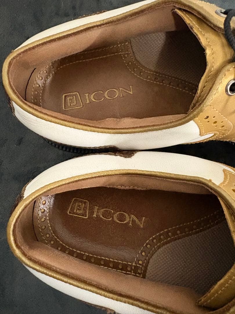 【訳アリ品】フットジョイ ICON ゴルフシューズ　25cm