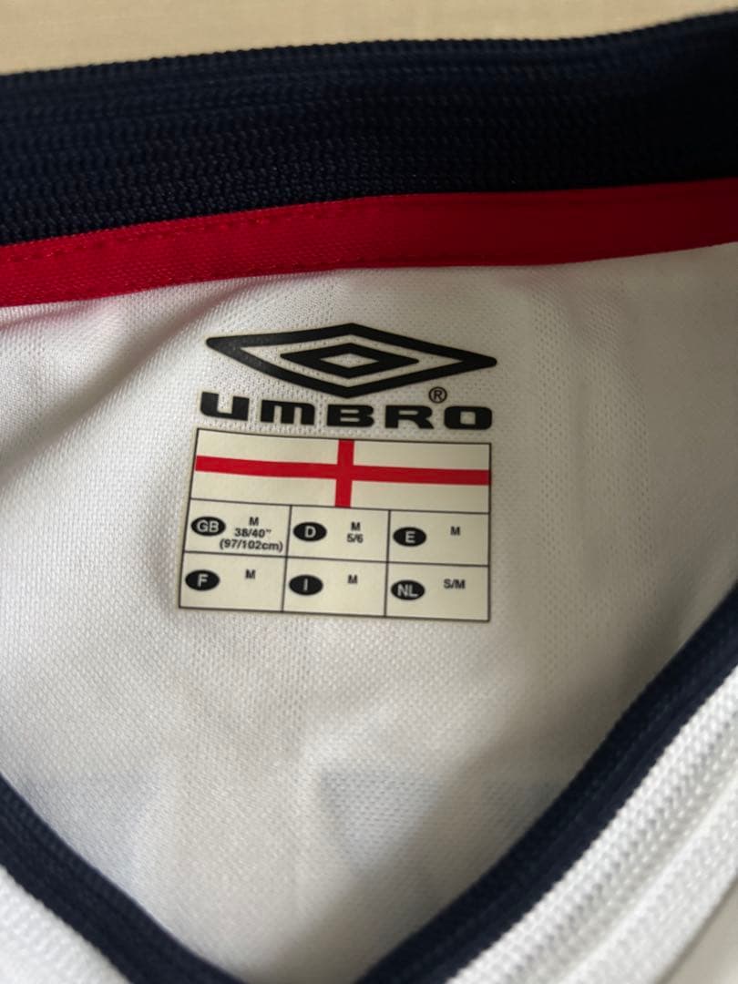 正規品　Umbro イングランド代表 2002 ベッカム 7番ユニフォーム