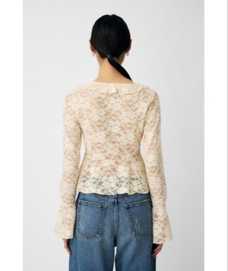 MOUSSY フリル レース ブラウス