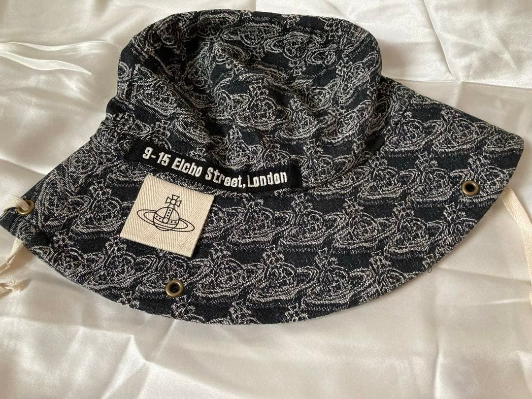 Vivienne Westwood ORBリピート デニムバケットハット 帽子